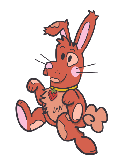 The Rabbits classroom bunny character