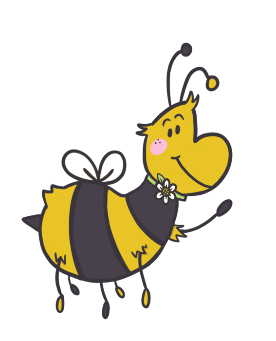 The Honeybees classroom bee character